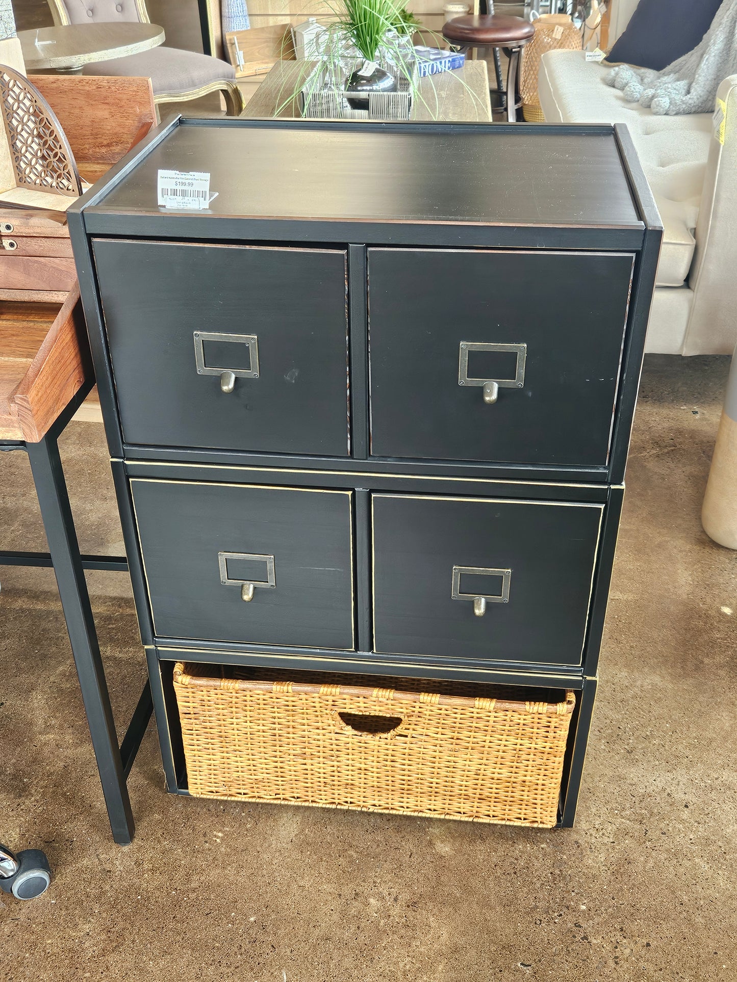 Ballard Abbeville File Cabinet/Bskt Storage