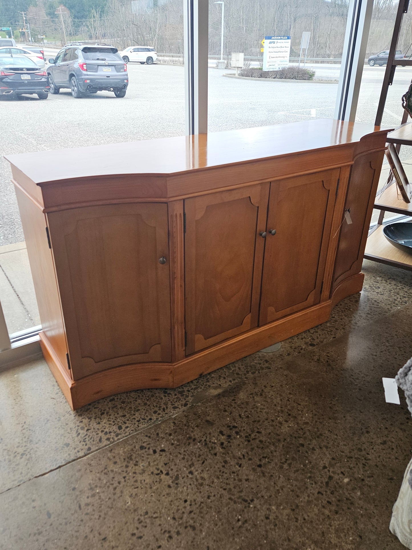 Bow front sideboard