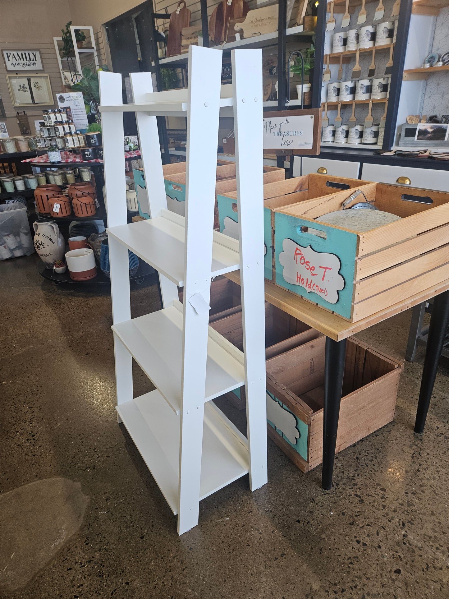 White Ladder Shelf