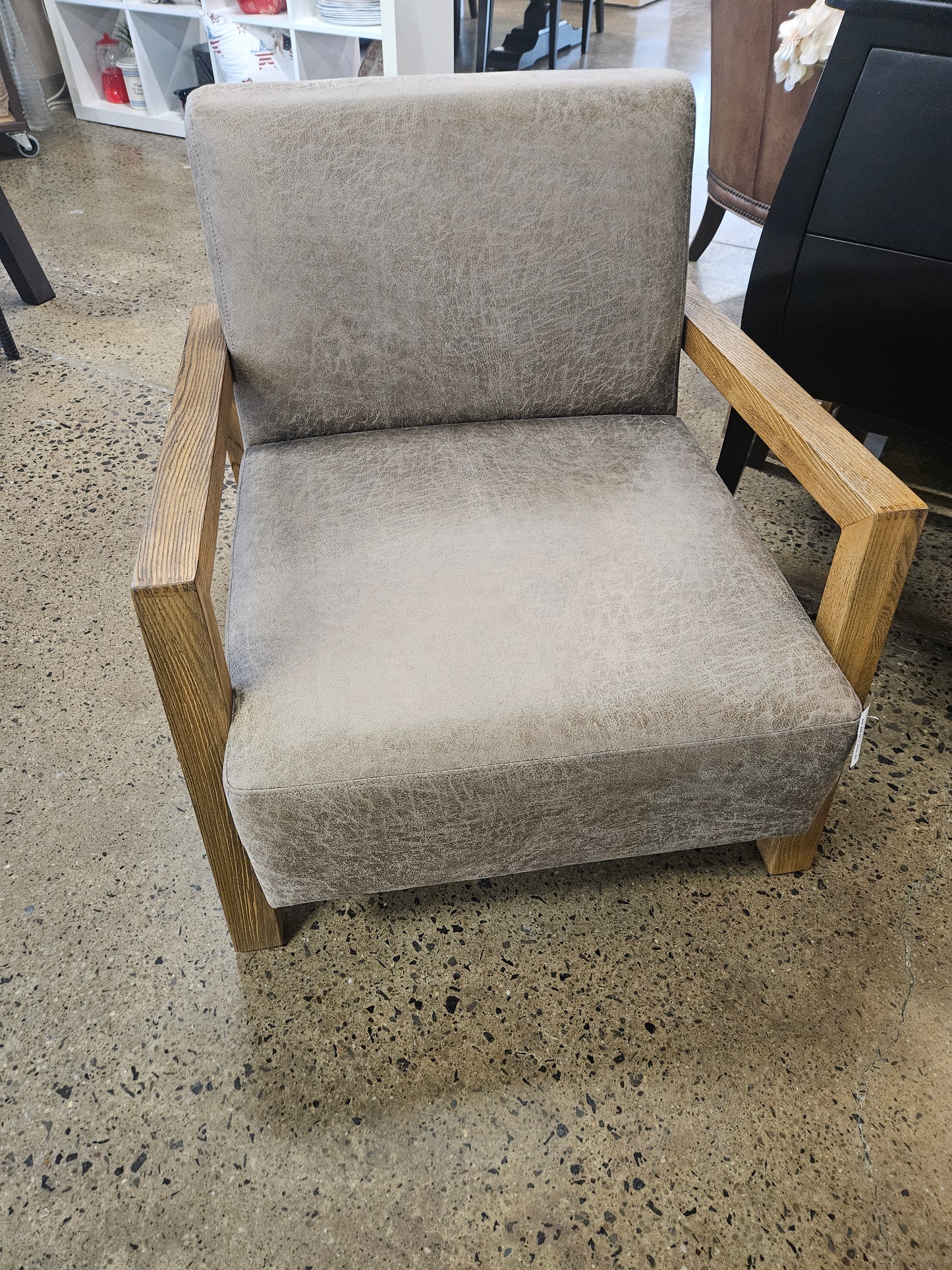 Wood frame accent chair (Model Home)