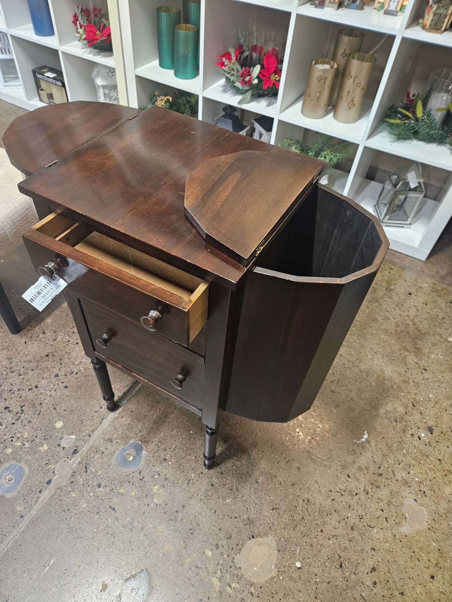 Vintage Cabinet 3-Drawer Flip Top