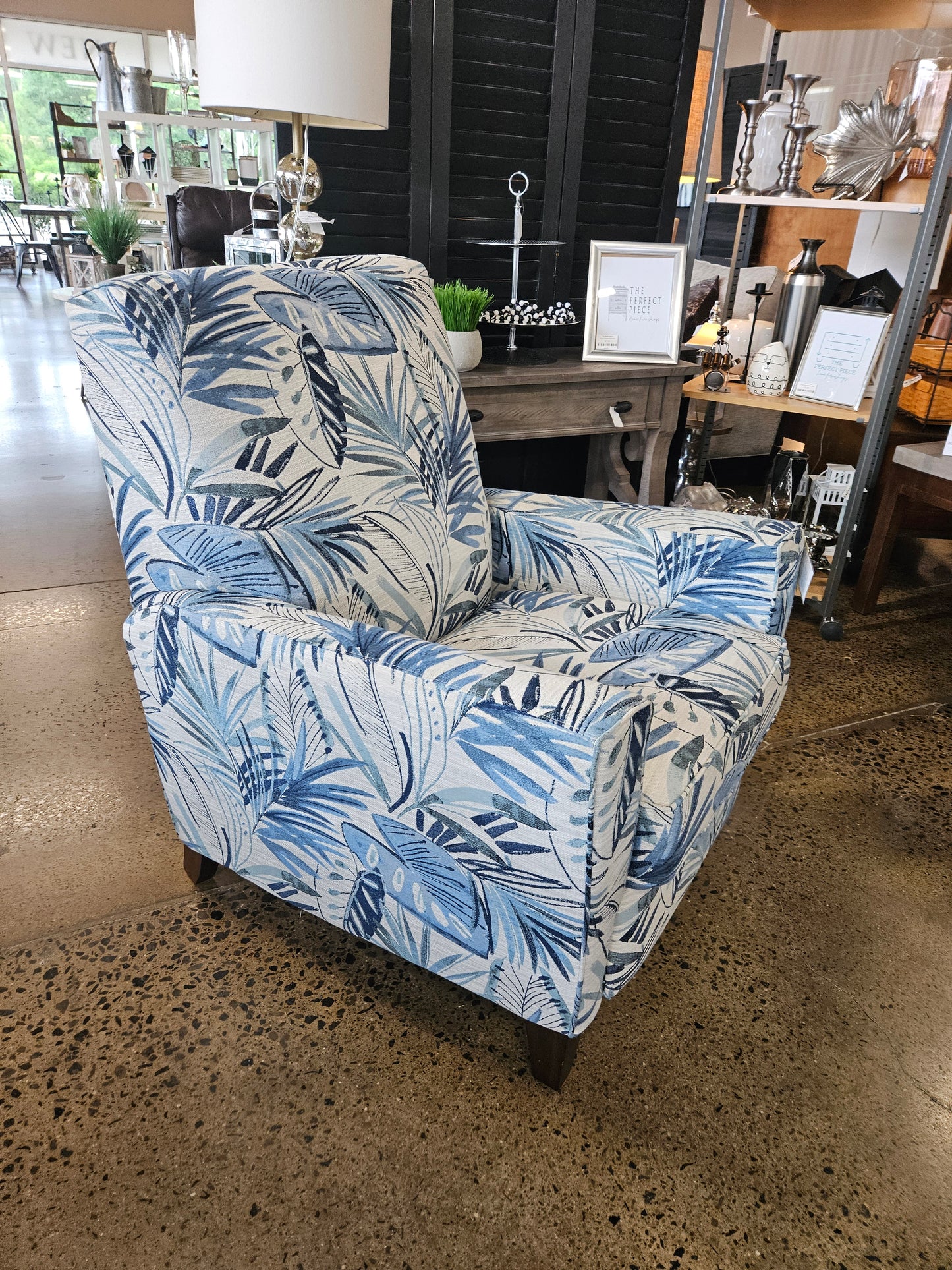 Blue/Beige Flexsteel Recliners