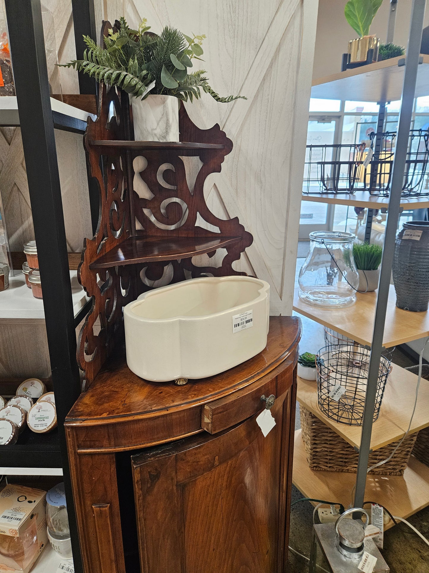 Antique Italian Corner Cabinet