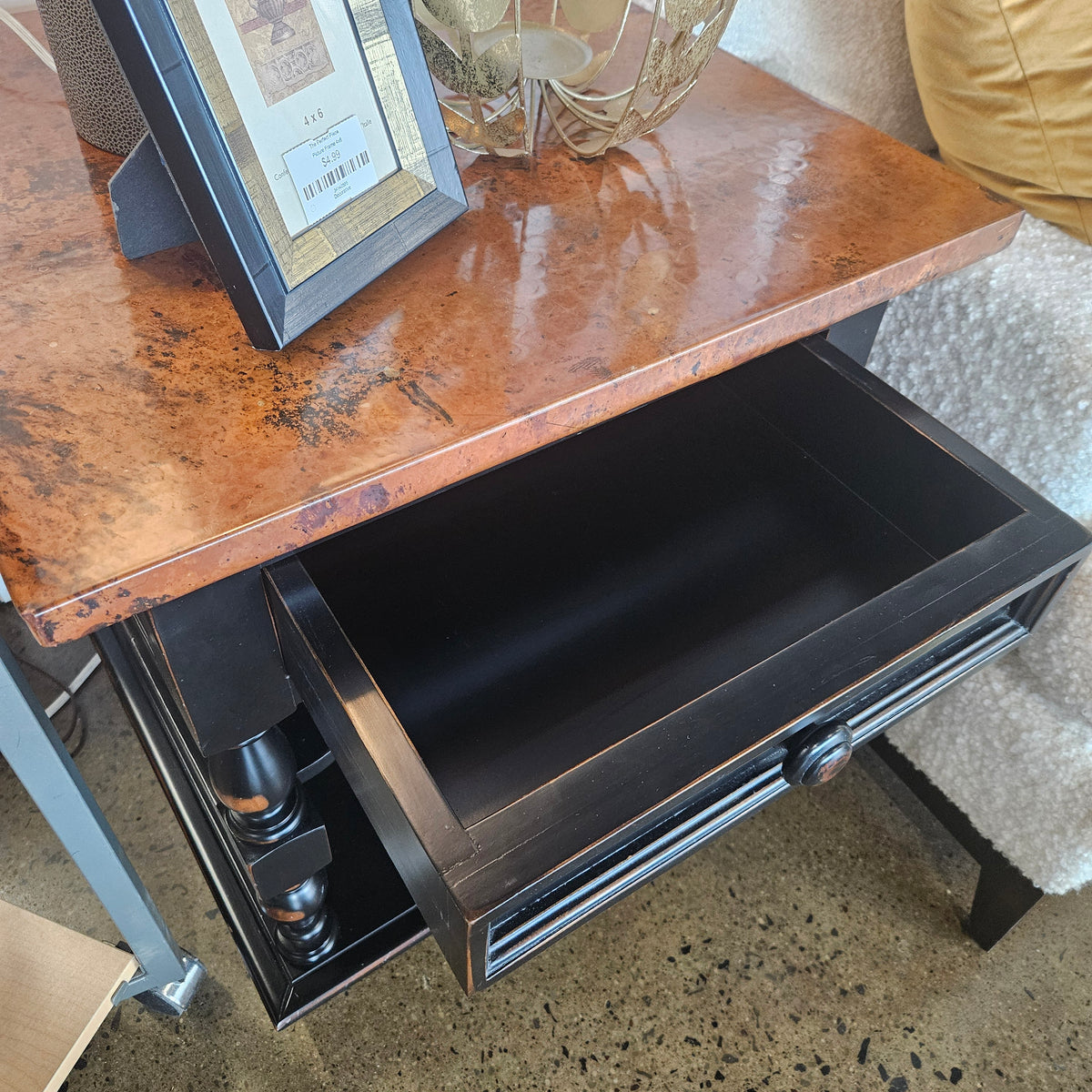 Arhaus Hammered Copper End Table