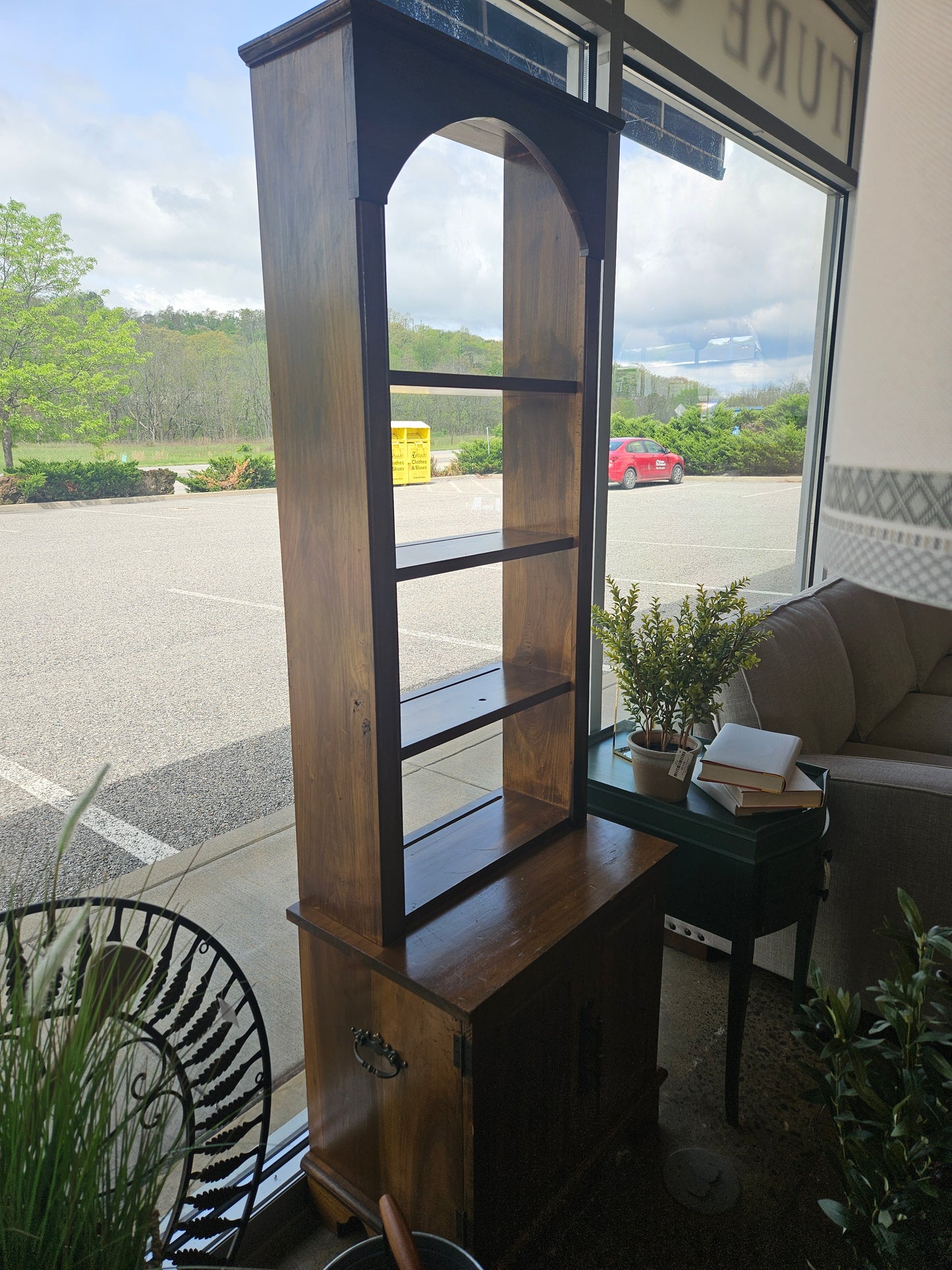 Tall Bookshelf with Storage Cabinet