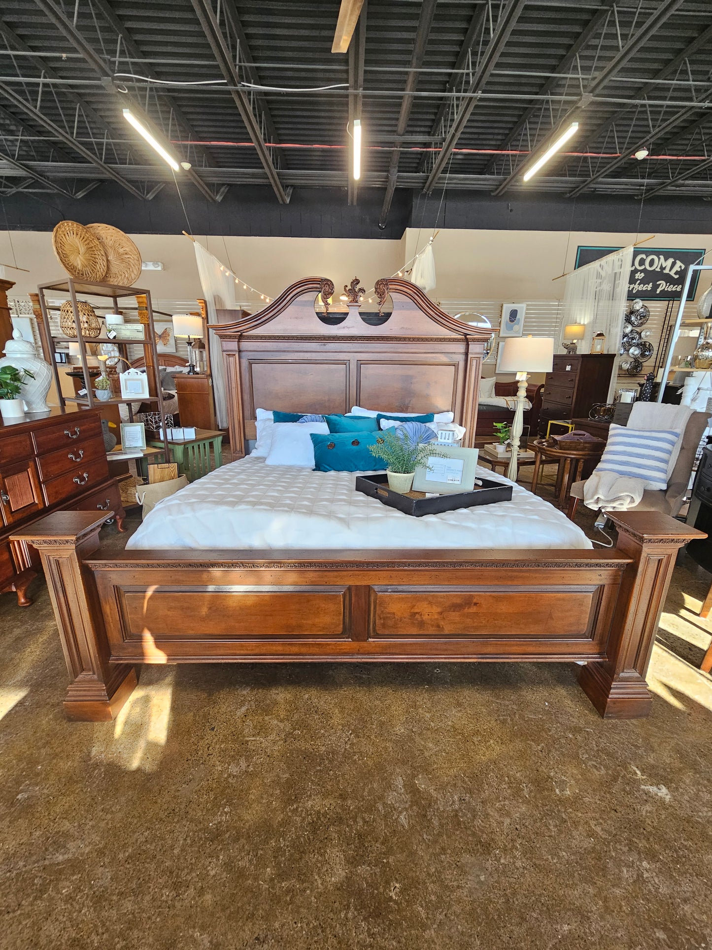 Wooden King Bed Frame