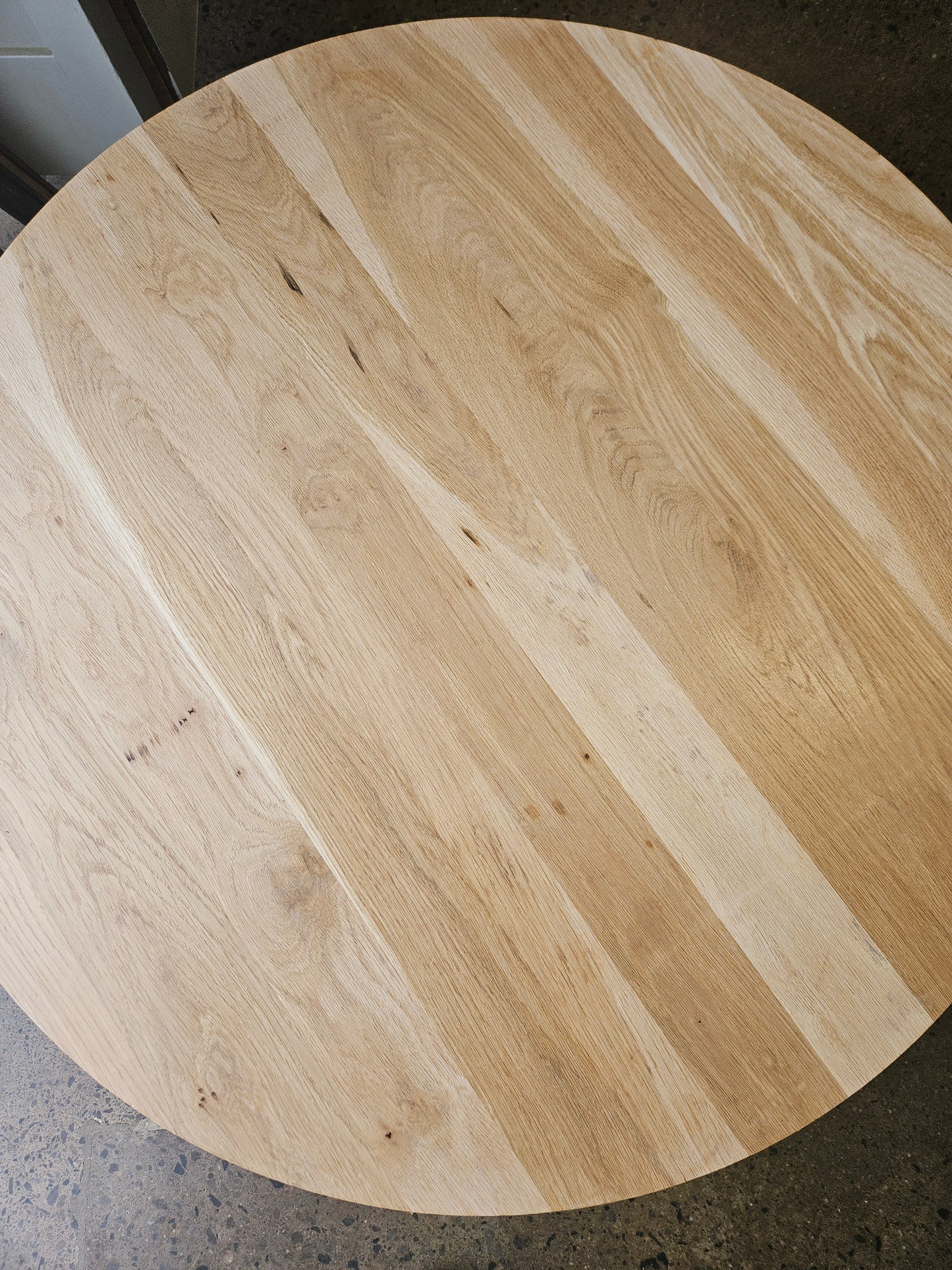 Light Wood Round Coffee Table