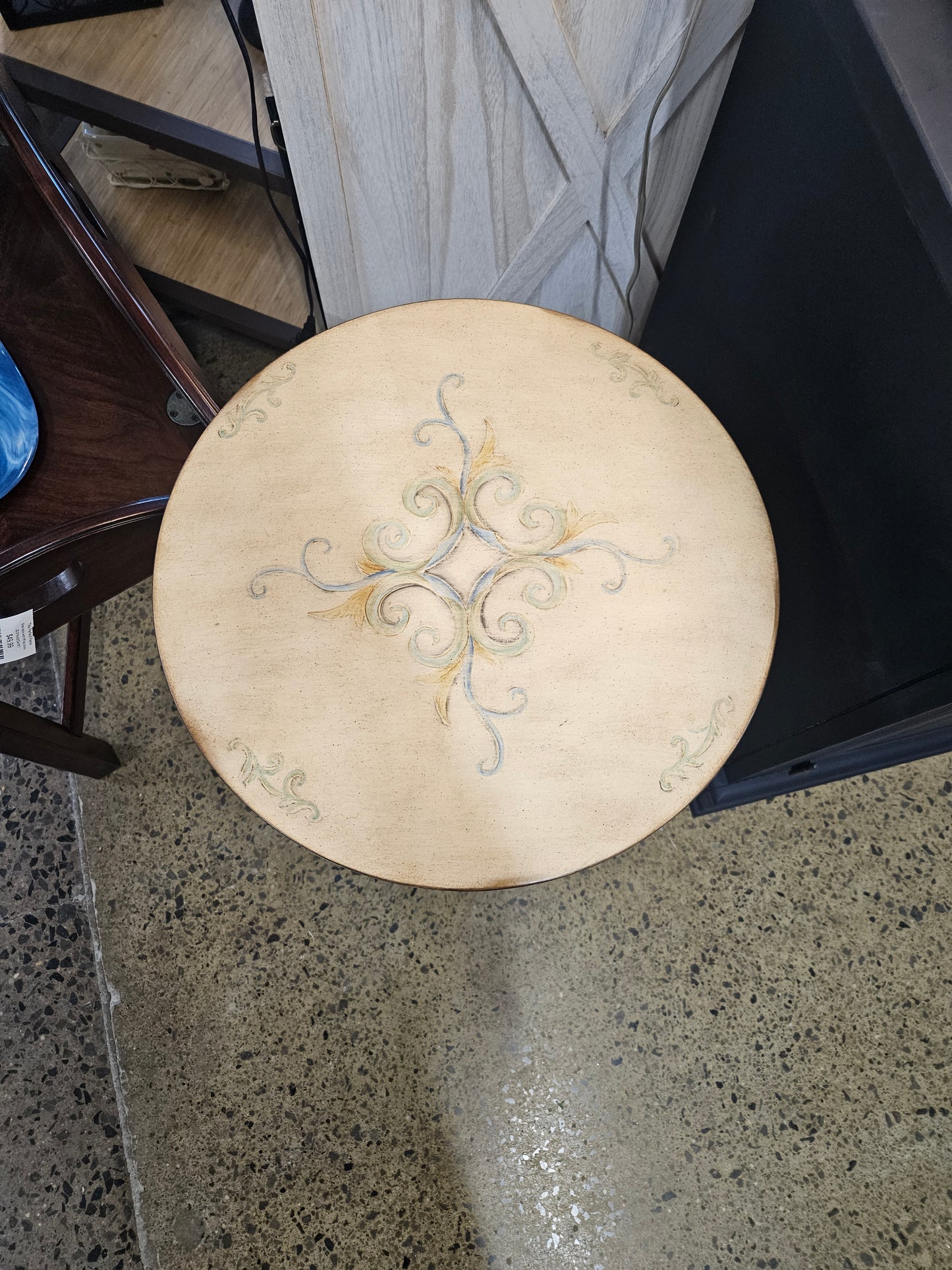 Bombay Cream Fold Top Accent Table