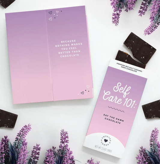 Self Care 101: Eat the Damn Chocolate: Chocolate Greeting Card