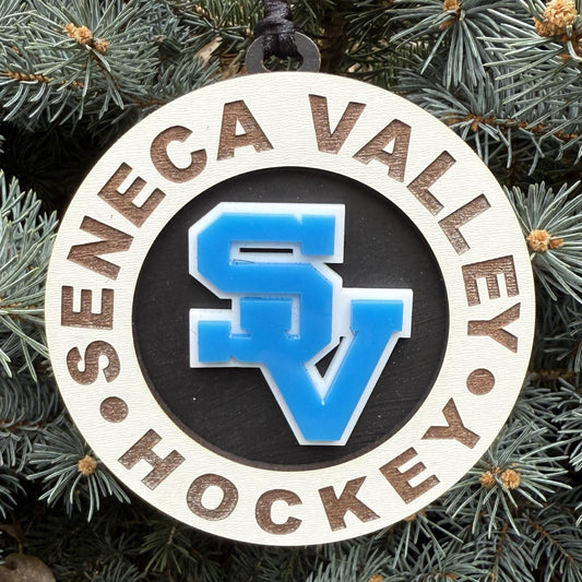 Seneca Valley Hockey Ornament (round)