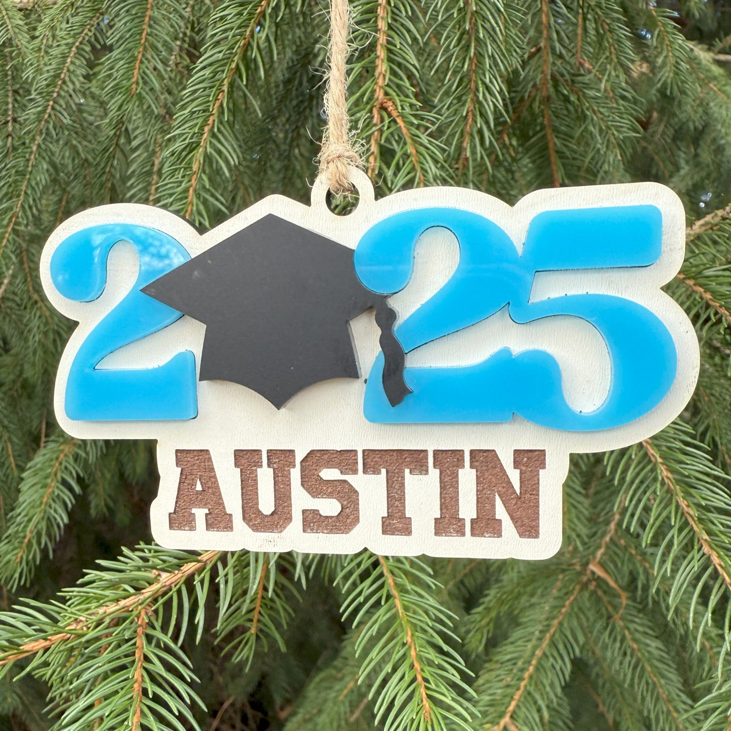 Personalized Senior 2025 Ornament (Lacrosse)