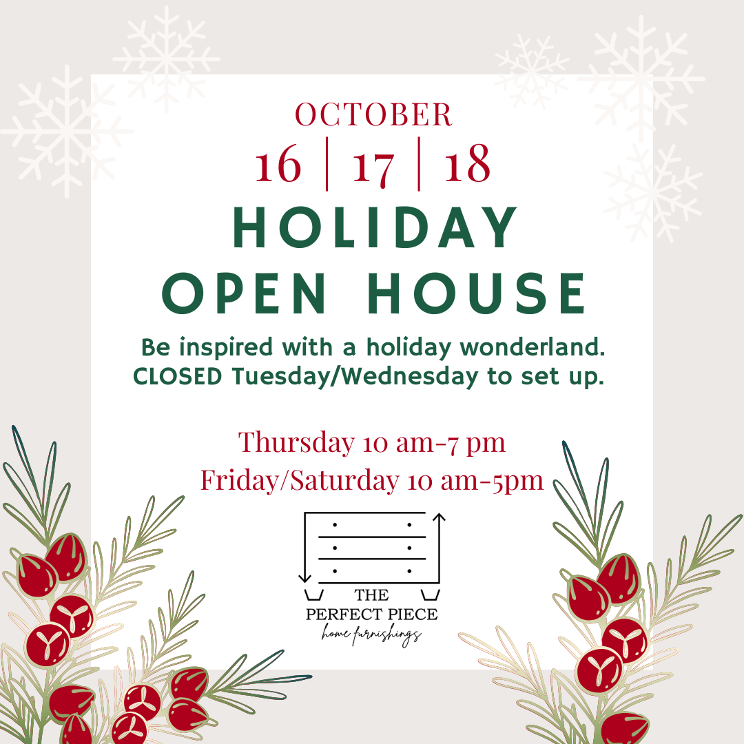 Holiday Open House October 16-18, 2025