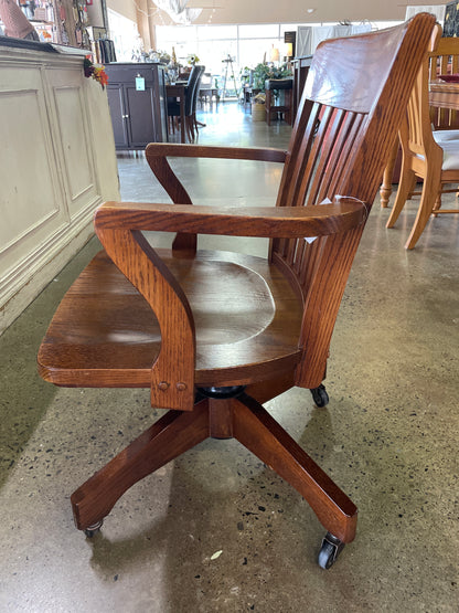 William Sonoma Oak Office Chair