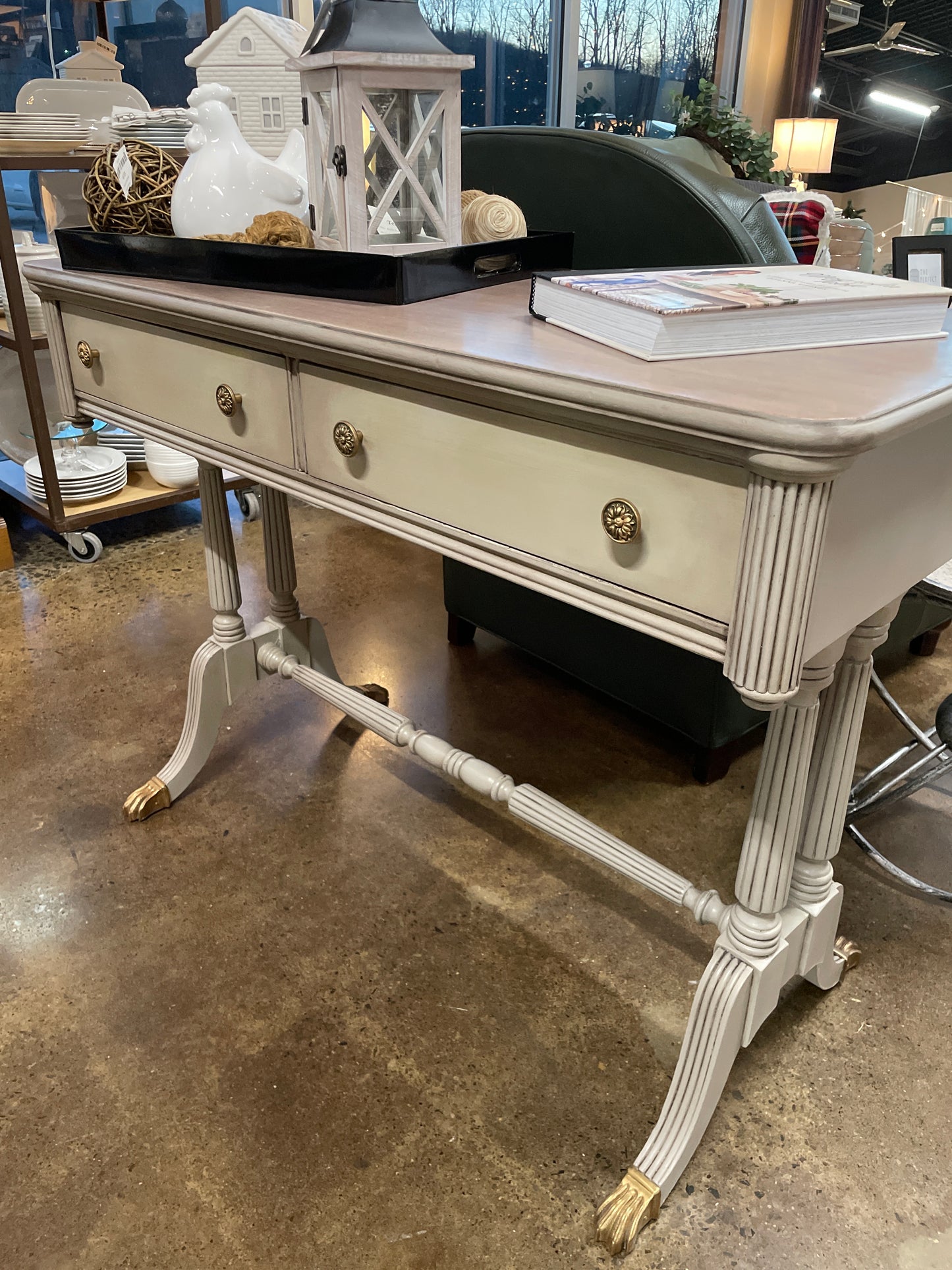 Refinished writing desk/sofa table