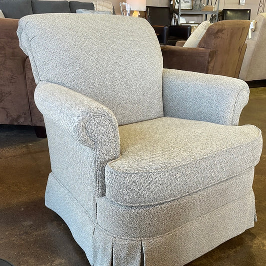 Grey swivel chair