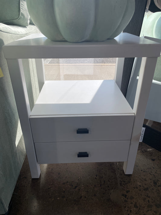 White Nightstand Pair - MODEL HOME