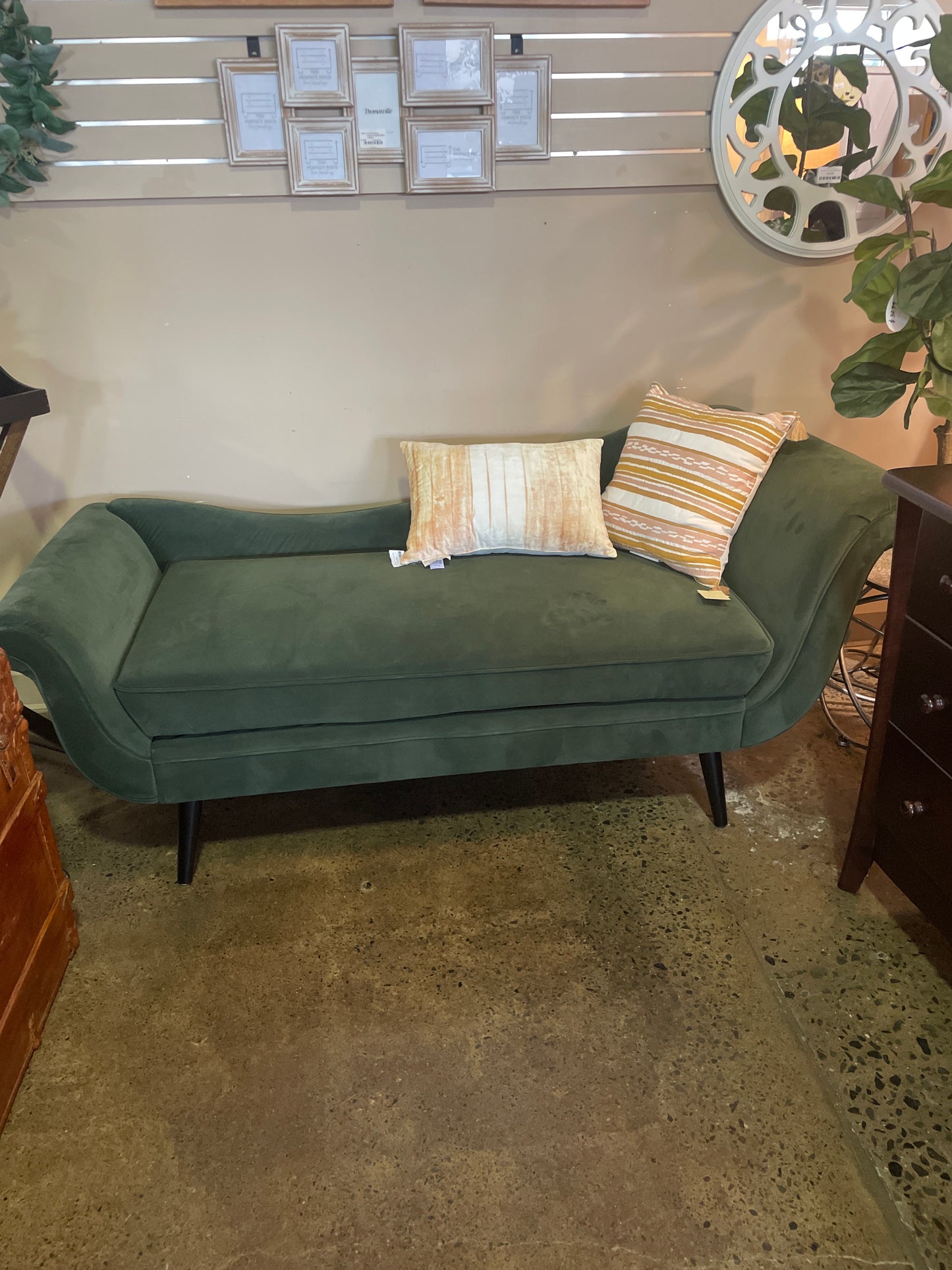 Green Chaise Lounge