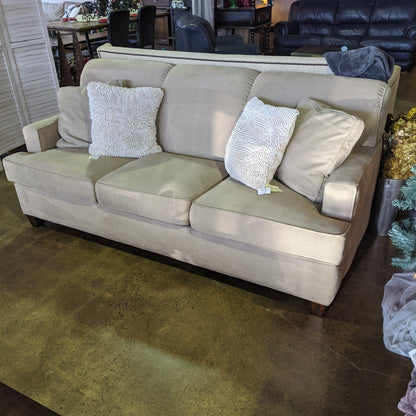 Flexsteel tan 3 cushion sofa