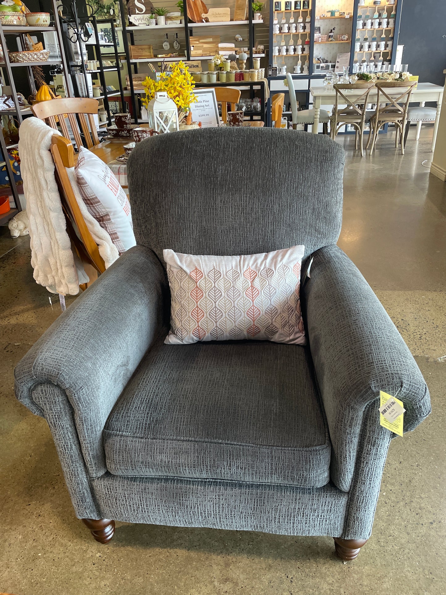 Grey Accent Chair