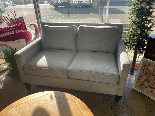 Grey Speckled Love Seat