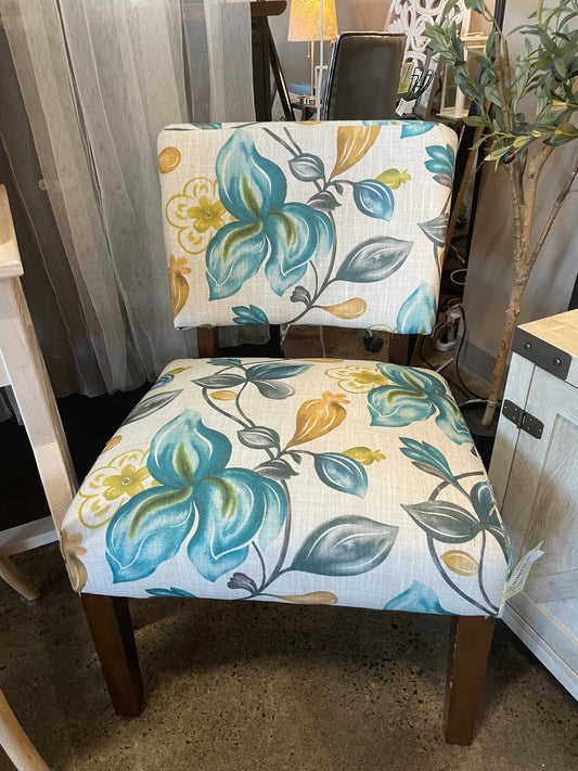 Floral Side Chair