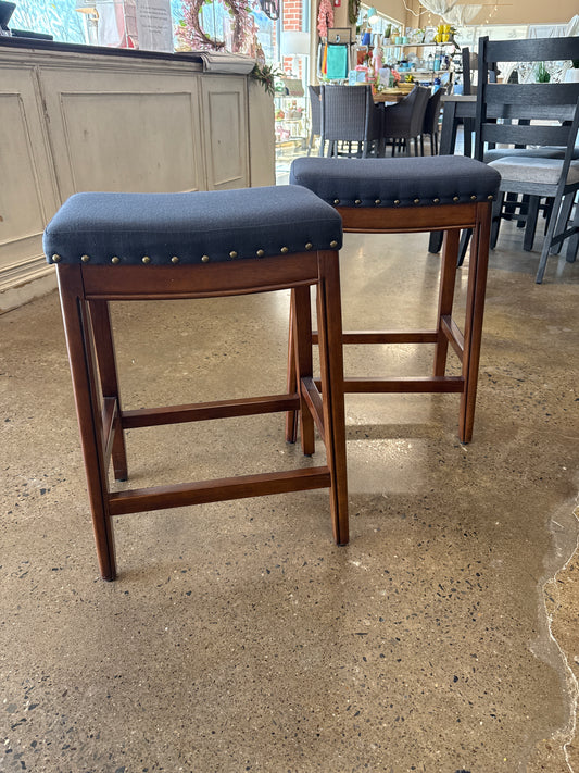 Navy Stools Set of 2