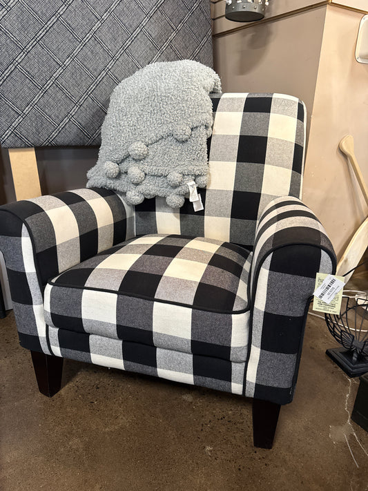 Black and White Accent Chair