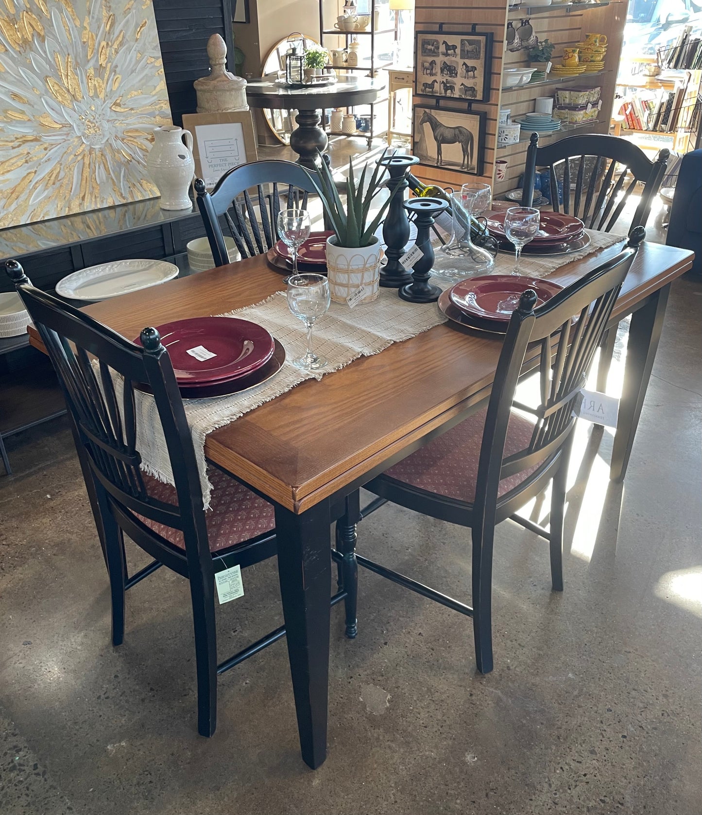 Arhaus Kitchen Table W/4 Chairs