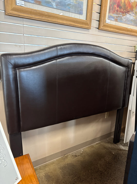 Brown Faux Leather Headboard/Footboard