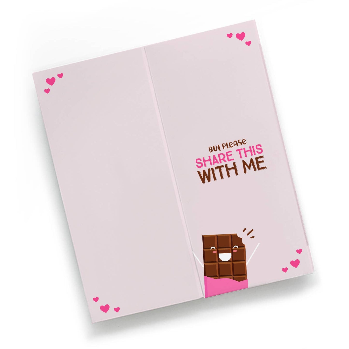 Love Card with Chocolate Bar Inside! More than Chocolate!