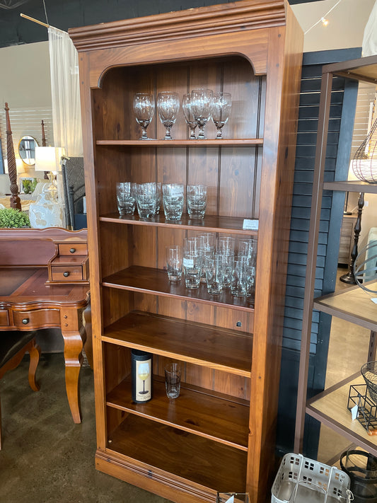 Tall Wooden Bookshelf