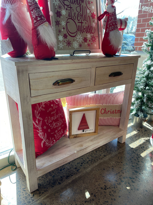 Rustic Cream Sofa Table