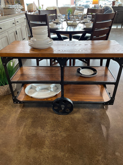 Industrial Cart Table