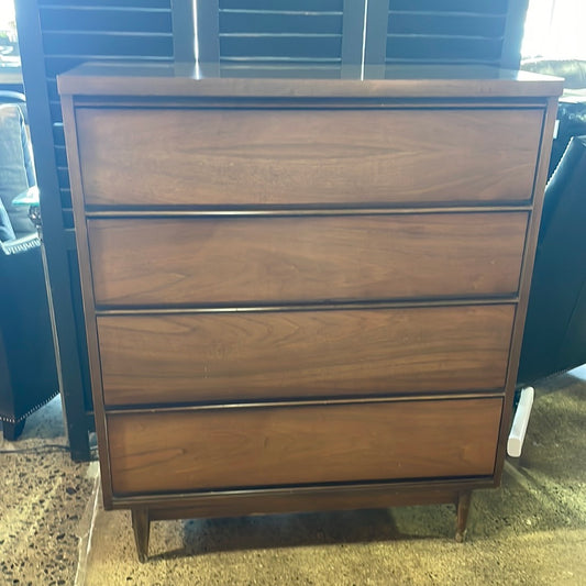 Mid Century Tall 4 Drawer Chest