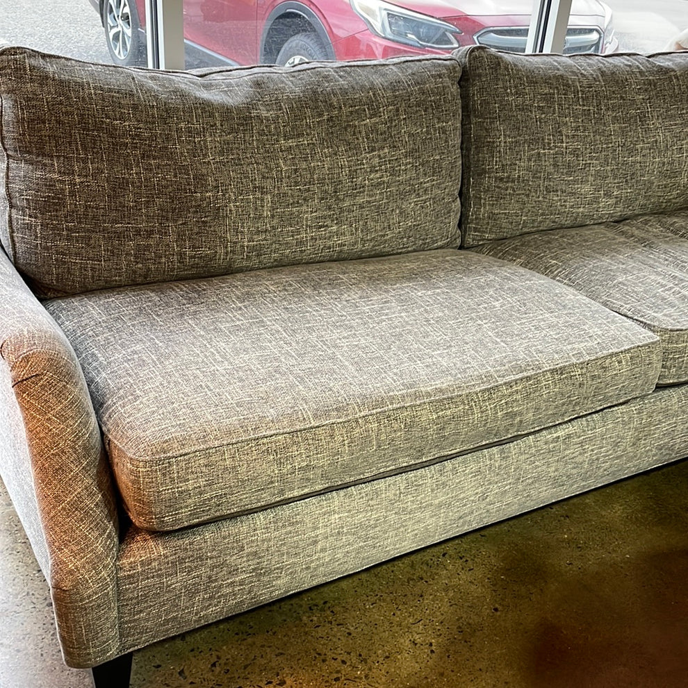 Arhaus Grey tweed sofa – The Perfect Piece