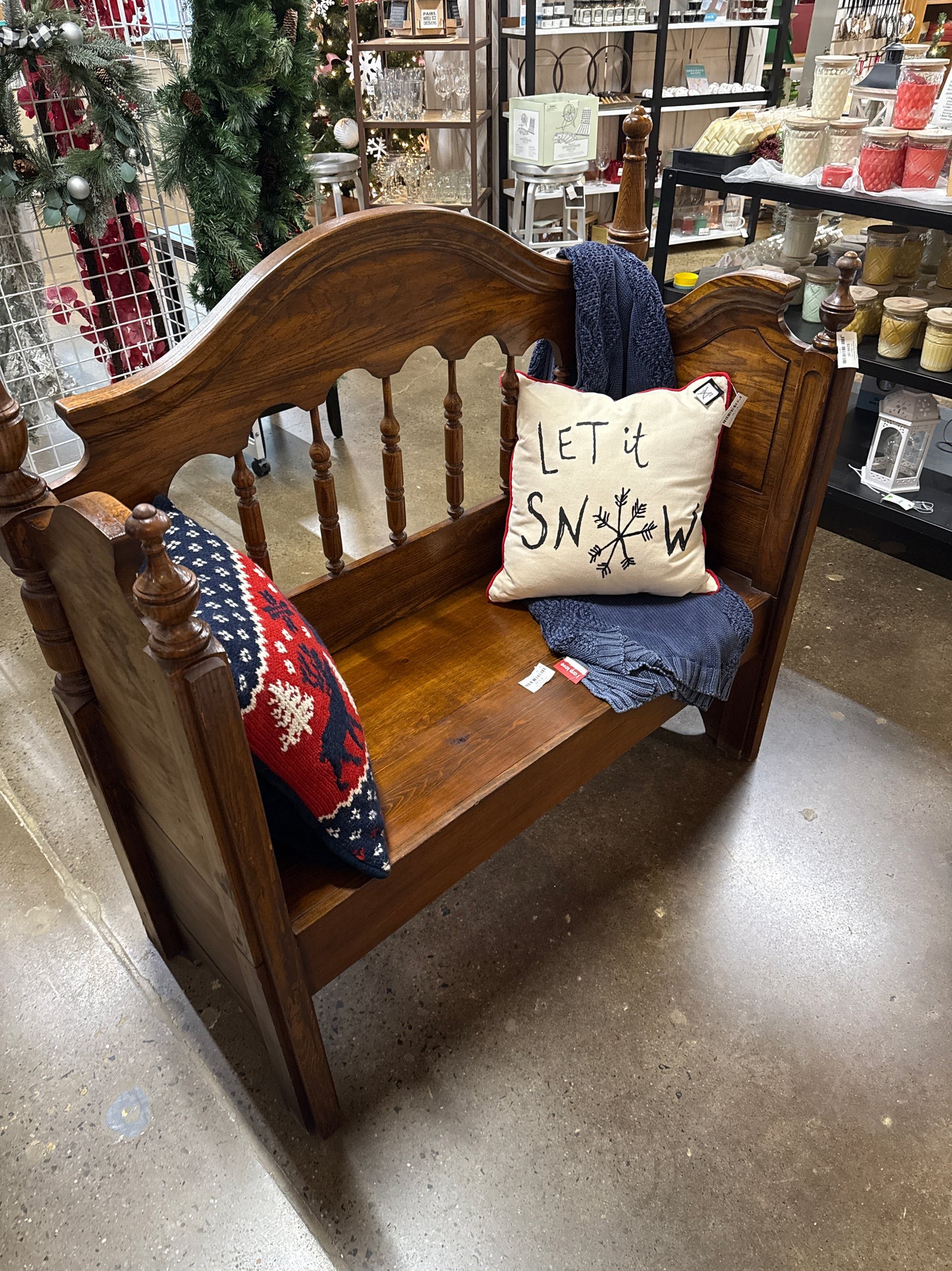 Repurposed Bed Bench