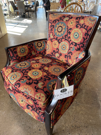 Hooker Upholstered Accent Chair w/Wood Trim