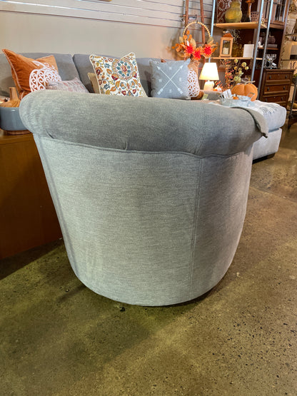 Grey Smith Brothers Swivel Chair