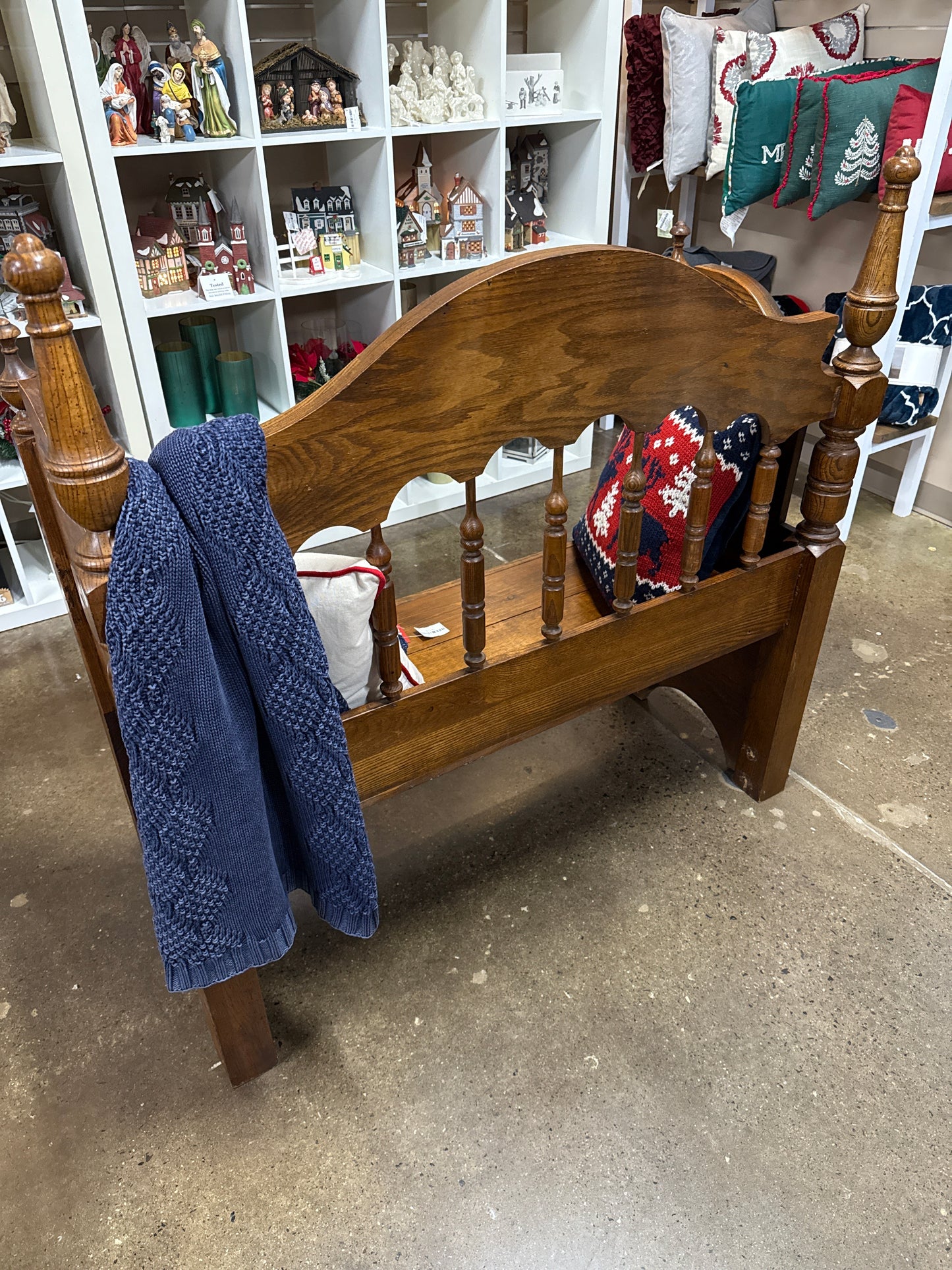Repurposed Bed Bench