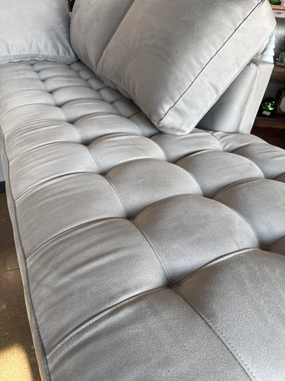 Grey Tufted Sectional