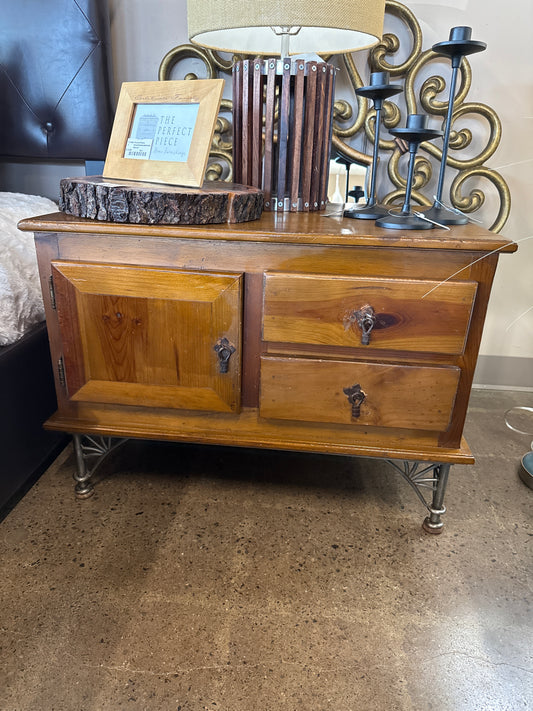 Side Table with storage and drawers