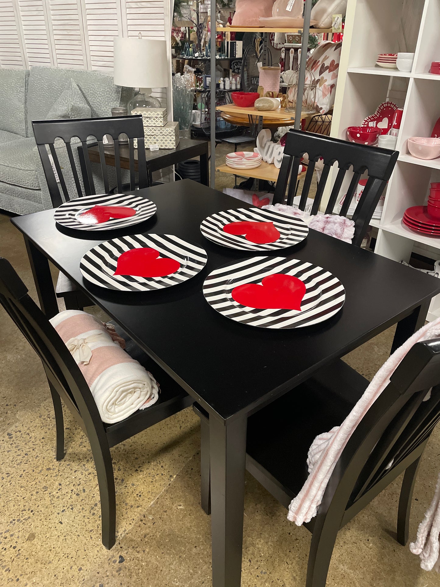 Black Kitchen Table w/ 4 Chairs