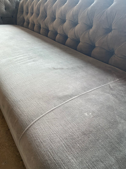 Grey Chesterfield Arhaus Sofa