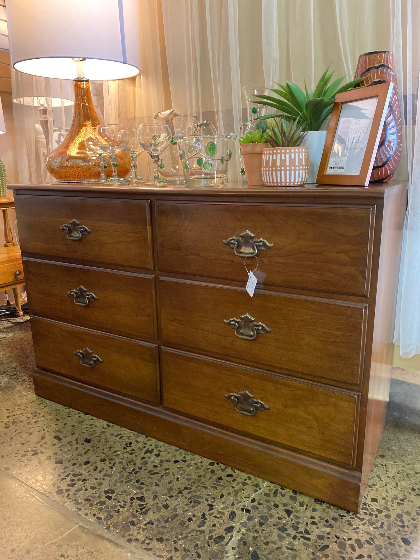 6 Drawer Solid Cherry Dresser