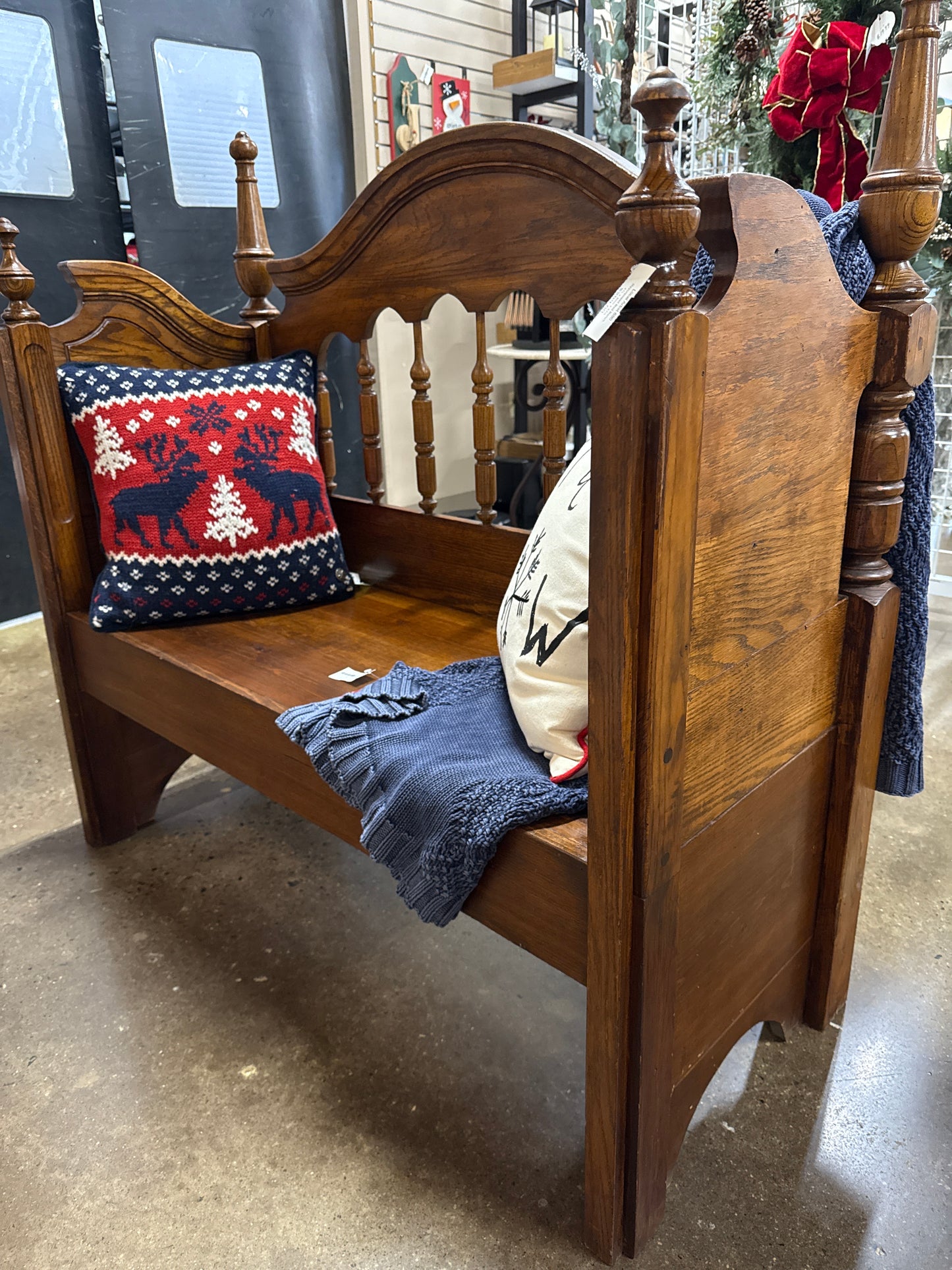 Repurposed Bed Bench