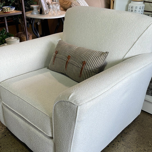 White textured chair
