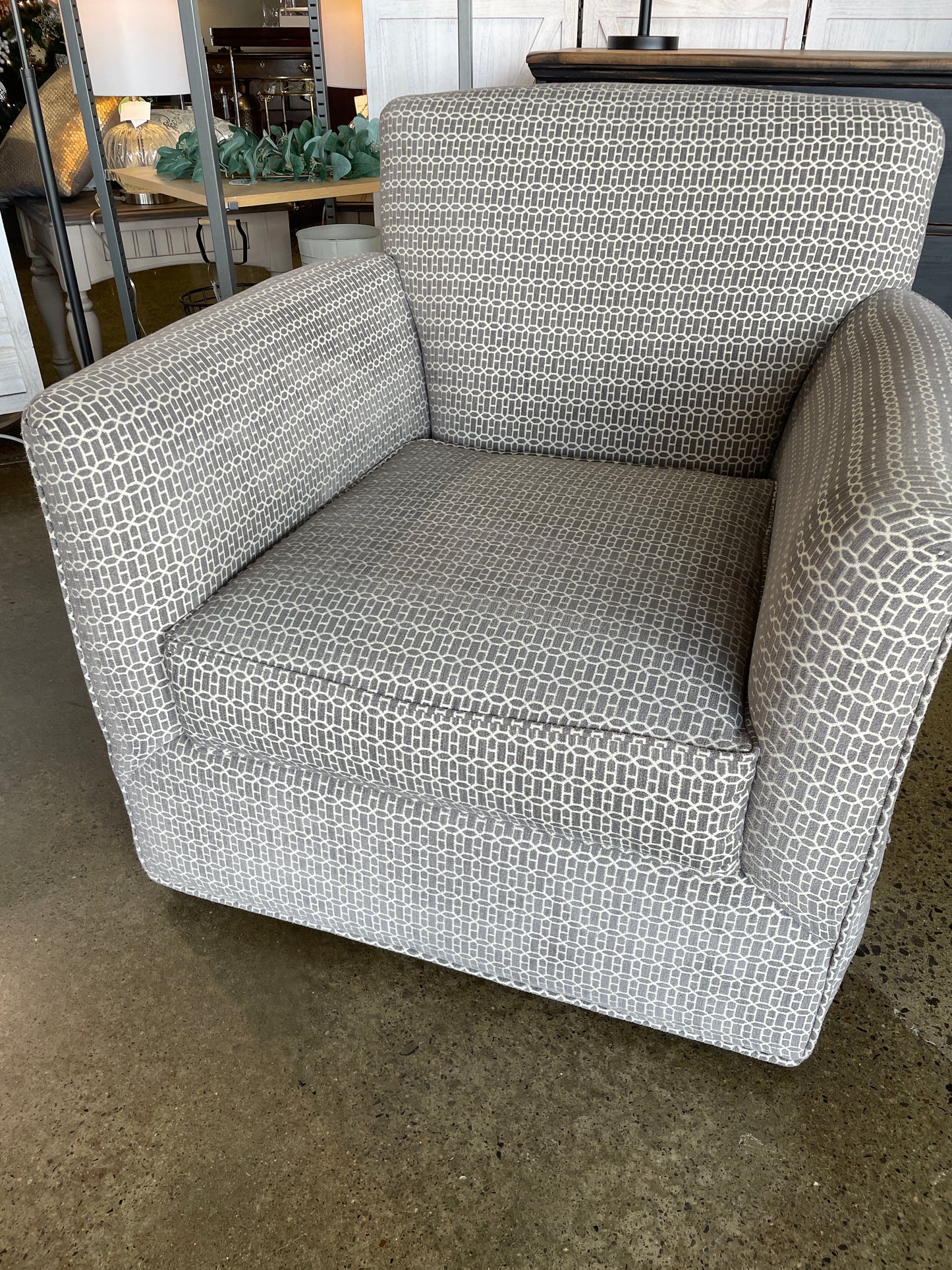 Grey Swivel Chair