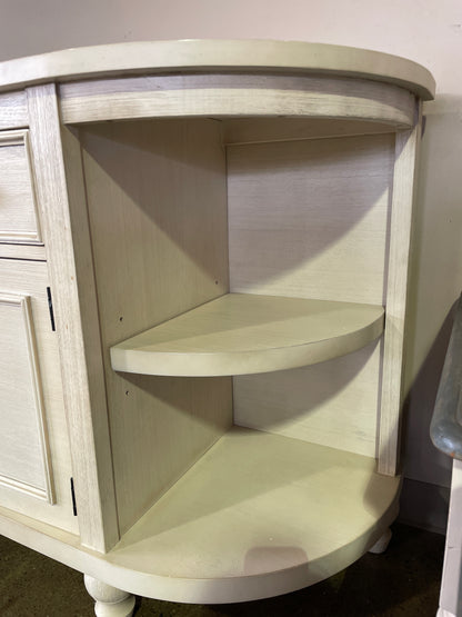 Cream Server with shelves and storage