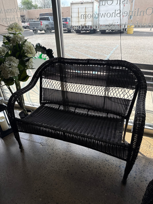Wicker outdoor sofa