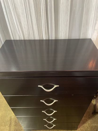 Black tall chest of drawers